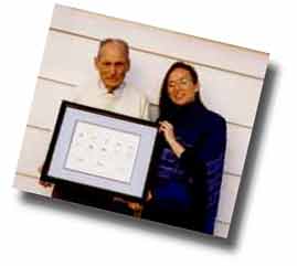 Webdesigner and writer, Melynda Jarratt with her father,